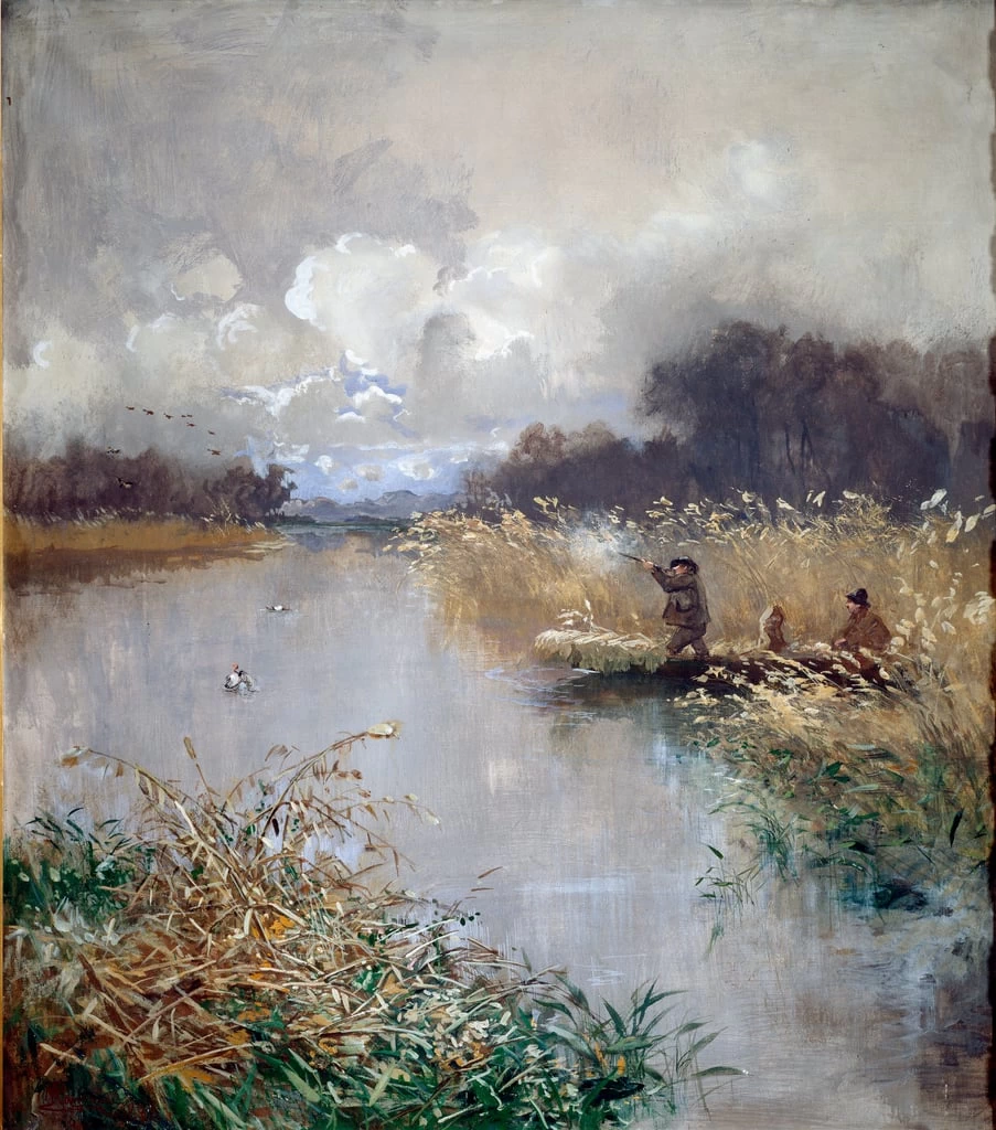 Cacciatori di anatre - Galleria d'Arte Moderna, Musei Nervi, Genova